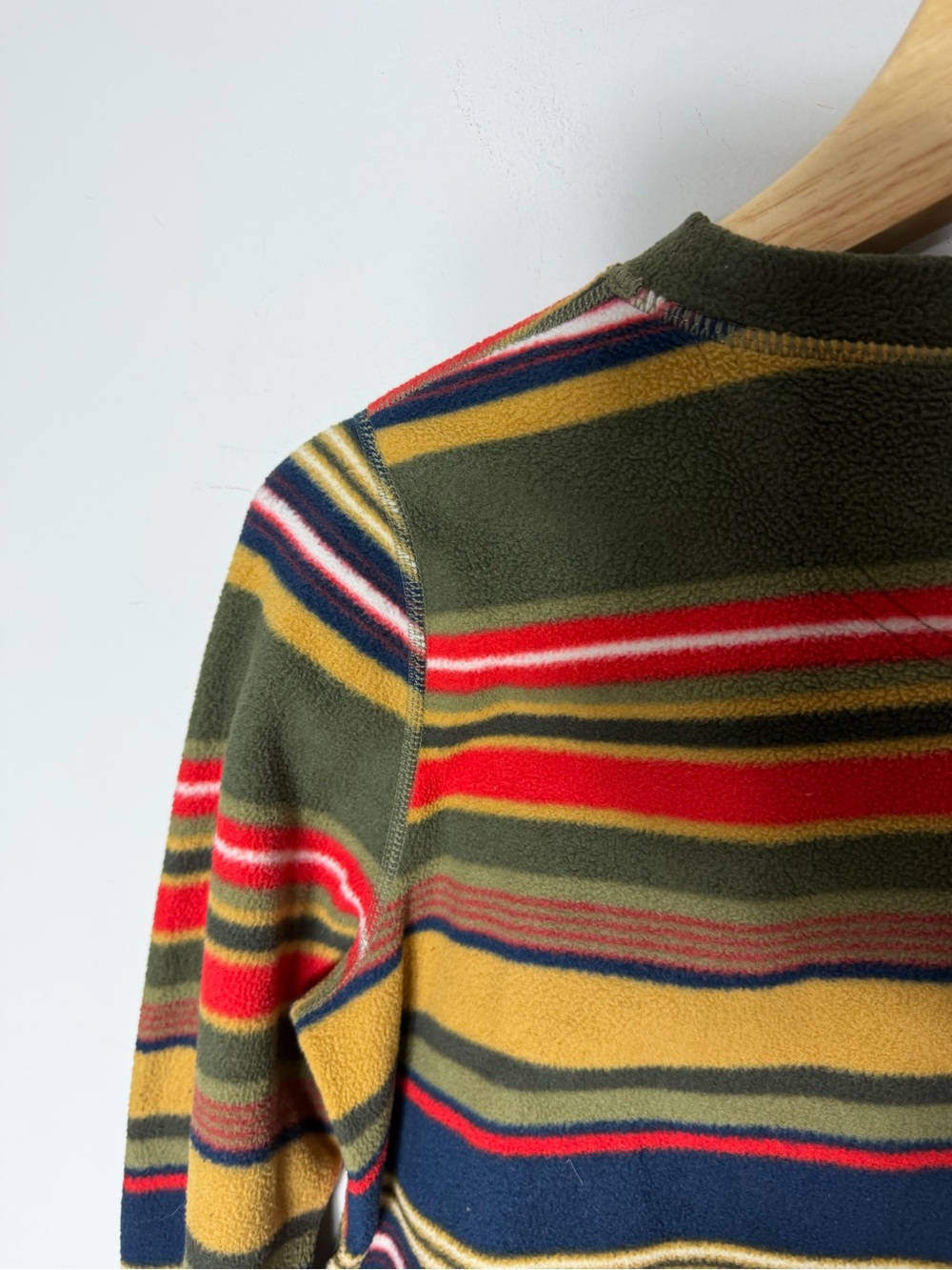 Burton Polar Fleece Crewneck Long Sleeve Striped Pullover XS *M - Picture 9 of 9